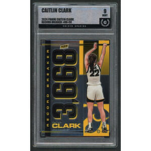 Caitlin Clark 2024 Panini Collection Record Breaker #RBCC RC Iowa MINT 9